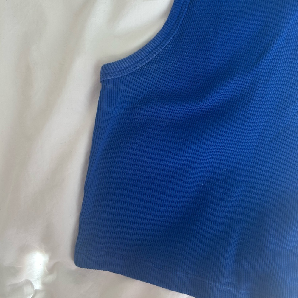 H&M Blue Ribbed Top - Picture 2 of 3